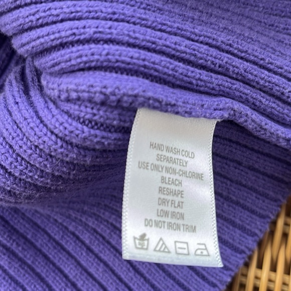 Purple Chadwick’s zipped down sweater size medium - Picture 7 of 8